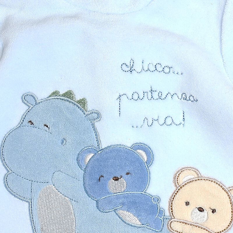 Gift Box- Velour Babysuit, Bib And Hat image number 6